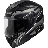 IXS 136 2.0 Kids, Kinder motorhelm, Mat zwart Grijs