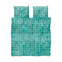 Snurk Tiles Dekbedovertrek Emerald Green 200 x 200 / 220 cm