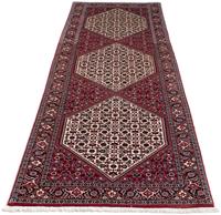 Morgenland Seidenteppich Bidjar Medaillon 310 x 82 cm, rechteckig, 1,5 mm Höhe, Unikat mit Zertifikat