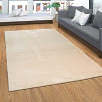 PACO HOME Teppich, Kurzflor-Teppich Für Wohnzimmer, Weich, Super Soft, Waschbar, In Beige 60x100 cm