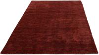 Morgenland Designteppich Designer Einfarbig Rosso 182 x 131 cm, rechteckig, 0,8 mm Höhe, Sehr weicher Flor