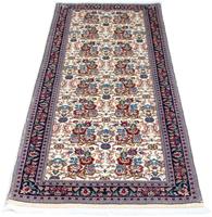 Morgenland Seidenteppich Bidjar Medaillon 190 x 77 cm, rechteckig, 1 mm Höhe, Unikat mit Zertifikat