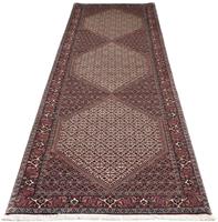 Morgenland Seidenteppich Bidjar Medaillon 291 x 86 cm, rechteckig, 1,5 mm Höhe, Unikat mit Zertifikat