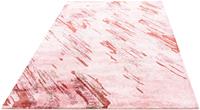 Morgenland Designteppich Designer Abstrakt Rosa 200 x 140 cm, rechteckig, 0,8 mm Höhe, Handgeknüpft