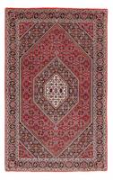 Morgenland Seidenteppich Bidjar Stark Gemustert 98 x 97 cm, quadratisch, 1,5 mm Höhe, Unikat mit Zertifikat
