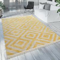 Paco Home Vloerkleed Poco 821 Laagpolig, geruit design, met franje, geschikt voor binnen en buiten