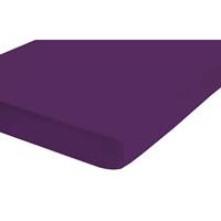 Castell Jersey-Stretch Spannbettlaken 90x200 cm - 100x200 cm Dunkel Violett