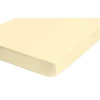 Castell Jersey-Stretch Spannbettlaken 180x200 cm - 200x200 cm Hellgelb
