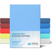 etérea Comfort Jersey Spannbettlaken Hellblau, 60x120 cm - 70x140 cm