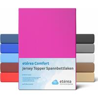 etérea Jersey Topper Spannbettlaken Spannbetttuch, 90x200 - 100x200 cm Pink