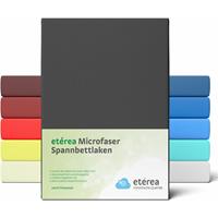 etérea Microfaser Spannbettlaken Schwarz, 90x200 - 100x200 cm