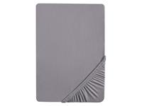 Biberna Jersey hoeslaken, 90-200 x 200-220 cm (90-100 x 200 cm, Zilvergrijs)