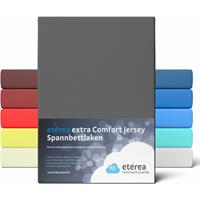 etérea Premium Jersey Spannbettlaken Anthrazit, 180x200 - 200x200 cm