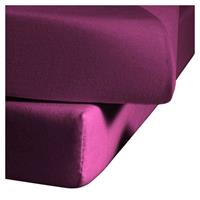 fleuresse Single Jersey Spannbettlaken Jenny C 100x220 cm Himbeere