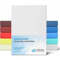 etérea Comfort Jersey Spannbettlaken Weiss, 100x200 cm - 120x200 cm