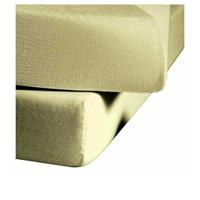 fleuresse Mako Satin Baumwolle Spannbettlaken Colours 100x200 cm Lind