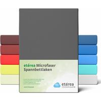 etérea Microfaser Spannbettlaken Anthrazit, 180x200 - 200x200 cm