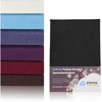 etérea Frottee Spannbettlaken 2er Pack 60x120 - 70x140 cm Schwarz