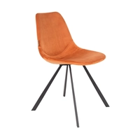 Set van 2 eetkamerstoelen Franky velvet | Dutchbone