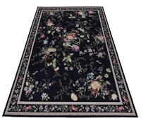 THEKO Vloerkleed Flomi Sagrini Platweefsel, pastelkleuren, bloemendessin