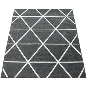 Paco Home Vloerkleed Stella 401 Vloerkleed, pastelkleuren, geruit design, Scandinavisch motief, korte pool