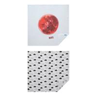 Hibboux Tagesdecken Musselin 75x75 Mars - Cloud 2er Set weiß Gr. 75 x 75
