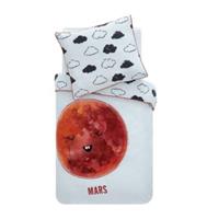 Hibboux Bettwäsche-Set Cosmic Mars pastell Gr. 80 x 80 + 35 x 40