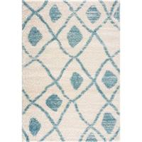 Carpet city Shaggy Pulpy 563 Blau blau-kombi Gr. 80 x 150