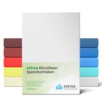 etérea Microfaser Spannbettlaken Weiss, 90x200 - 100x200 cm