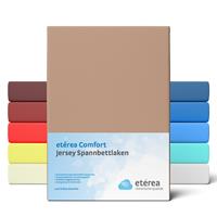 etérea Comfort Jersey Spannbettlaken Stucco, 90x200 cm - 100x200 cm