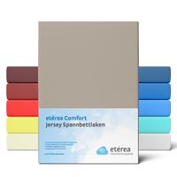 etérea Comfort Jersey Spannbettlaken Taupe, 180x200 cm - 200x200 cm