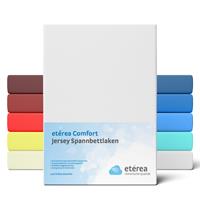 etérea Comfort Jersey Spannbettlaken Weiss, 200x200 cm - 200x220 cm