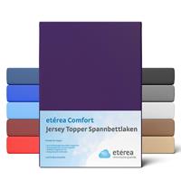 etérea Extra Jersey Topper Spannbettlaken 140x200 - 160x220 cm Pflaume