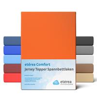 etérea Extra Jersey Topper Spannbettlaken 140x200 - 160x220 cm Orange