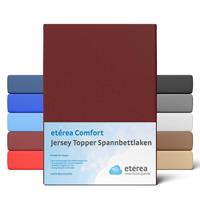 etérea Extra Jersey Topper Spannbettlaken 180x200 - 200x220 cm Bordeaux