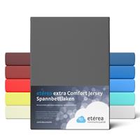etérea Extra Jersey Spannbettlaken Anthrazit 140x200 - 160x220 cm