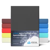 etérea Extra Jersey Spannbettlaken Schwarz 140x200 - 160x220 cm