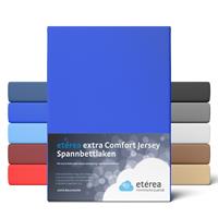 etérea Extra Jersey Spannbettlaken Blau 140x200 - 160x220 cm