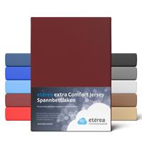 etérea Extra Jersey Spannbettlaken Bordeaux 140x200 - 160x220 cm
