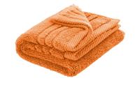 LAVIDA Gästetuch  Soft Cotton ¦ orange ¦ reine Micro-Baumwolle, Baumwolle ¦ Maße (cm): B: 30  - Möbel Kraft