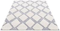 Carpet City Hoogpolig vloerkleed Focus bijzonder zacht, unikleurig, ruiten-look, 3d-effect, woonkamer & slaapkamer