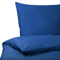 Beliani Katoenen Dekbedovertrekset 200 x 220 cm Blauw HARMONRIDGE