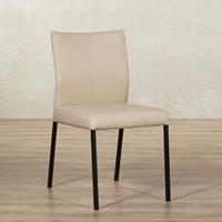 ShopX Leren eetkamerstoel basic bruin, bruin leer, bruine keukenstoelen
