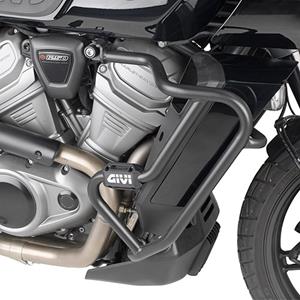 GIVI Valbeugel, Valbeugels voor de moto, TN8400 Zwart gepoedercoat staal onderzijde