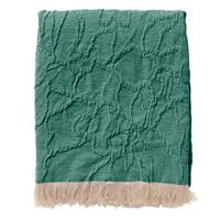 Dutch Decor Florine - Plaid Met Patroon 140x180 Cm Sagebrush Green - Groen - Groen