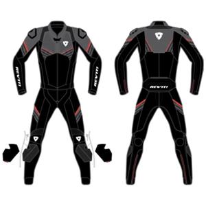 REV'IT! Beta 2-piece suit, 2-delig motorpak, Antraciet Fluorood