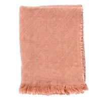 Dutch Decor Belle - Plaid Van Katoen 130x180 Cm Muted Clay - Roze - Roze