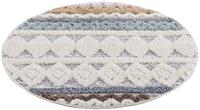 Carpet City Hochflor-Teppich Focus, rund, 20 mm Höhe, 3D-Optik, Boho-Stil, Wohnzimmer
