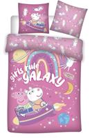 Carbotex dekbedovertrek Peppa Pig 140 x 200 cm roze