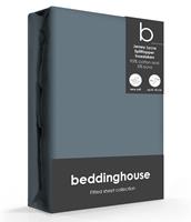 Beddinghouse Splittopper Hoeslaken Jersey-Lycra Cool Grey-200 x 200/220 cm